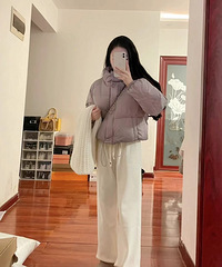 短款羽绒服太适合小个子了,保暖又显高