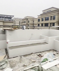 15000元自装叠上60平屋顶花园,进度70%
