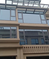 叠上窗户完工,113型材,2.0厚,LOWE玻璃