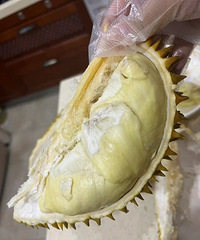 在拼多多上买到报恩榴莲,皮薄肉多!核小!很软糯