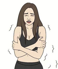 冬天的早上好冷!姐妹们是怎样穿内衣的啊?不会是都不穿吧