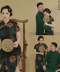 民国风全家福,旗袍的美永远经典不过时