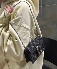 新年第一包!Gucci可爱黑单宁酒神supermini,太好