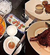 因为时差,今年我吃了2顿年夜饭