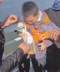 男孩抓海鸥塞瓶子,罚了!