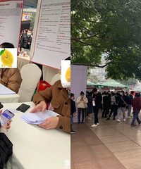 陪失业的朋友去了观音桥招聘会
