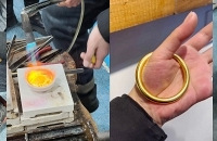 把闲置黄金找师傅打了个100克的金镯子,手艺不错