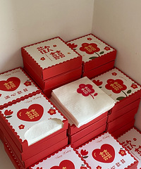 1块钱的结婚抽纸,真的很有仪式感耶