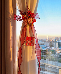 为什么结完婚才让我发现它!绝美结婚窗帘绑带!
