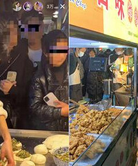 在民心佳园蹲点爆火的李妹妹葱油饼