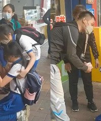 老太捡了女生钱不肯归还,女生下跪