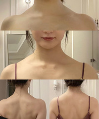 瘦肩针PK体态大师,效果好明显,一字肩我也有了