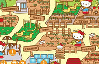 Hello Kitty主题有机农庄,可爱造型到处都是
