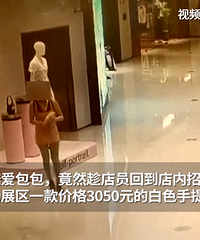 一女子逛商场偷走三千多元手提包