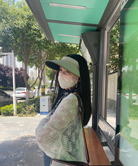 +7直播间买的ohsunny防晒帽,好看又实用