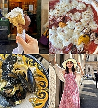 意大利旅行直播,狂炫了2天pizza