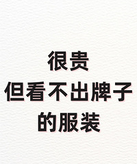 一人说一个,有哪些很贵但是看不出牌子的服装品牌