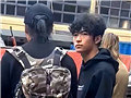 谢霆锋带大儿子度假