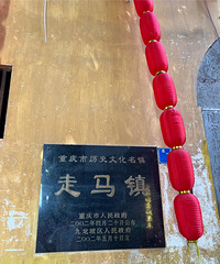 去走马古镇走马观花,免费停车场很远,真正的古镇在背街里面