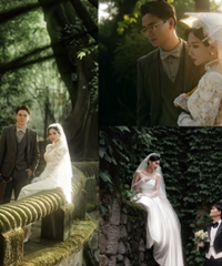 感觉我的婚纱照在发光,场景绝美