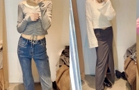 逛了一哈UR新款试了几套衣服,你们觉得好看吗