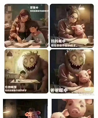 鸡娃群最火的图片,给娃辅导功课,谁能忍住不发飙