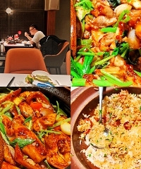 区别于快餐的品质,牛蛙煲、肥肠煲都好吃