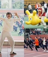 一中运动会,现在的学校也太会玩了