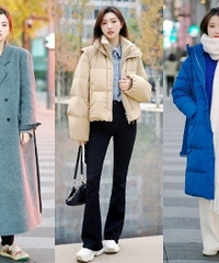 最新杭州羽绒服和大衣街拍,好想买同款
