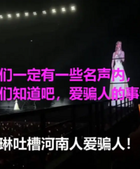 杨丞琳在演唱会上说河南人爱骗人
