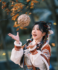 赖美云的少数民族写真好乖,像小说里常年深居山林的狼少主