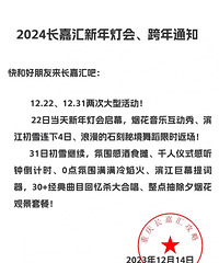 长嘉汇新年灯会、烟花秀,从12月22日到跨年