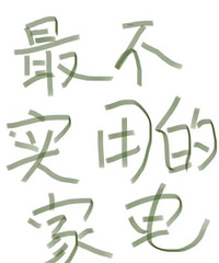 你觉得最不实用的家电是哪个?