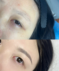 纹了野生眉,同事以为我每天都化妆上班!气血看着都充足了