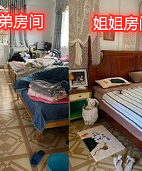 农村自建房,弟弟的房间VS我的房间