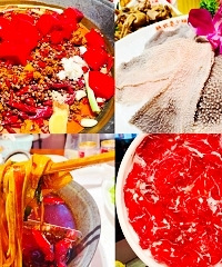 筒子骨、烫吊龙、血毛肚,这家挺多特色菜
