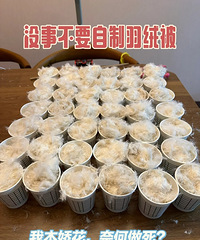 实操经验分享:拆了6件羽绒服,自己充绒做羽绒被