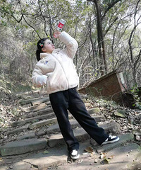 龙年初一带女儿徒步十公里,阔以滴