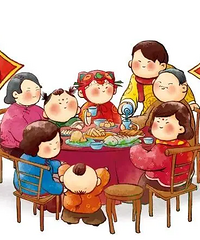 过年都是一大家子人,我觉得好安逸