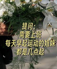 上班还要坚持早起锻炼的姐妹,你们都是怎么规划时间的?来说说