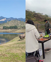 重建农村危房,依山傍水,新房种果树、BBQ太爽了