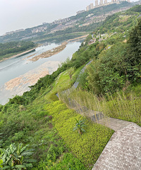徒步礼嘉金海湾公园-金海大道-蔡家嘉陵江大桥-嘉悦台-金山寺