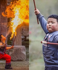厉害了,重庆“喷火娃”