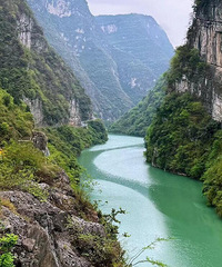 坡渡河风景真的绝了