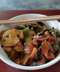 道明寺的自助式斋饭