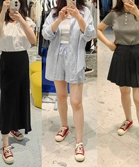 品牌女装逛了一遍,试了十几套衣服…结果