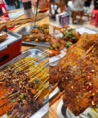 这家烤苕皮我一口惊艳,真的不一样