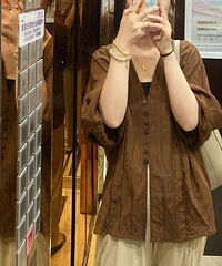 Zara折扣入美拉德色衬衫,65块!很好看