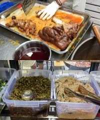 打卡万象城新开的猪脚饭,素菜是自助