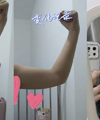 安娜瘦手臂训练方法来啦,看看一个半月的变化,线条都出来了